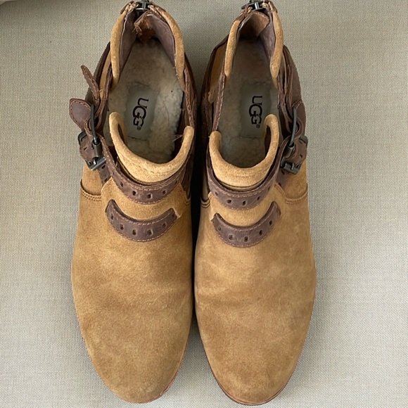 UGG Leather Strapped Ankle booties - Picture 6 of 7